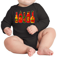 Chili Hot Sauce Latin Food Tee Spicy Hot Mexican Food Lover T Shirt Long Sleeve Baby Bodysuit | Artistshot