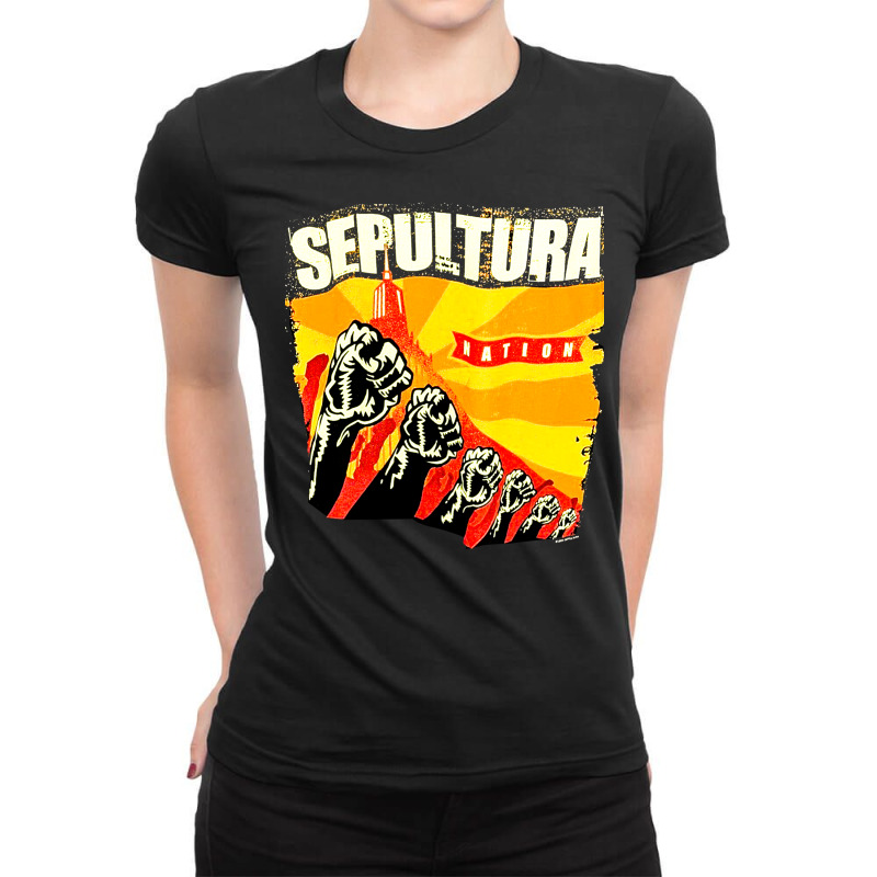 Sepultura Nation, Sepultura, Nation, Sepultura Nation Vintage, Sepultu Ladies Fitted T-Shirt by SHOPODKA | Artistshot