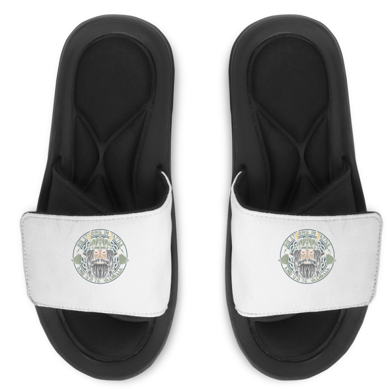 Die Strong In Battle Viking Warrior T Shirt Slide Sandal | Artistshot