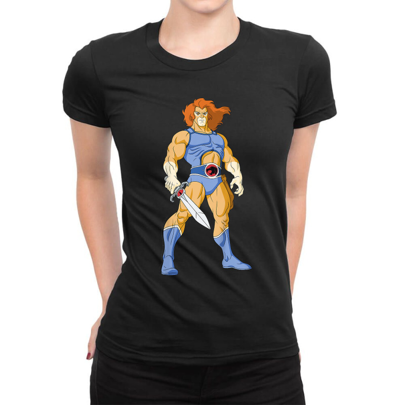 Kids Thundercats Liono Portrait Ladies Fitted T-Shirt by Davidartist | Artistshot