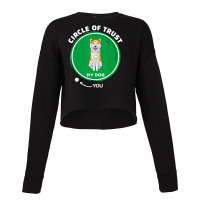 Trending Akita Inu Circle Of Trust Pet Dog Dad Mom Cropped Sweater | Artistshot