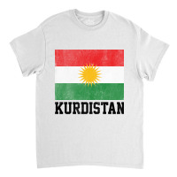 Kurdistan Faded Vintage Style Flag Design Gift Classic T-shirt | Artistshot