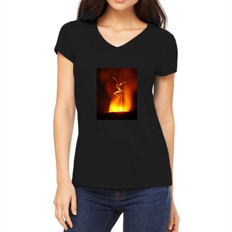 Fire Dance Dmb With You Women's V-Neck T-Shirt by MichaelSchales | Artistshot