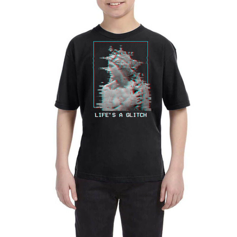 Limited Edition Life's A Glitch Vaporwave 80s 90s Aesthetic Greek Stat Youth Tee by haodinhvan1 | Artistshot