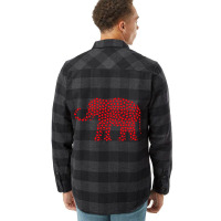 Elephant Lover Valentine Gift Elephant Valentine S Day Flannel Shirt | Artistshot