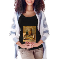 Still Life With Fish. Original Impressionism Realism Oil Painting 1 Maternity Scoop Neck T-shirt | Artistshot