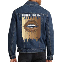 Dripping In Melanin T Shirt Men Denim Jacket | Artistshot