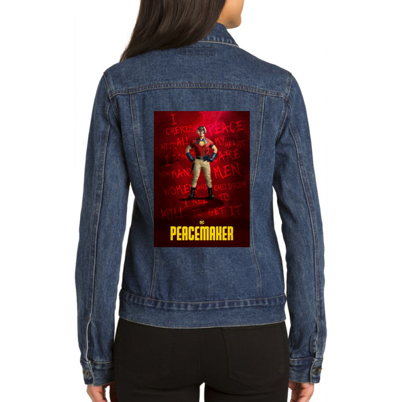 Mindblowing Peacemaker Ladies Denim Jacket | Artistshot