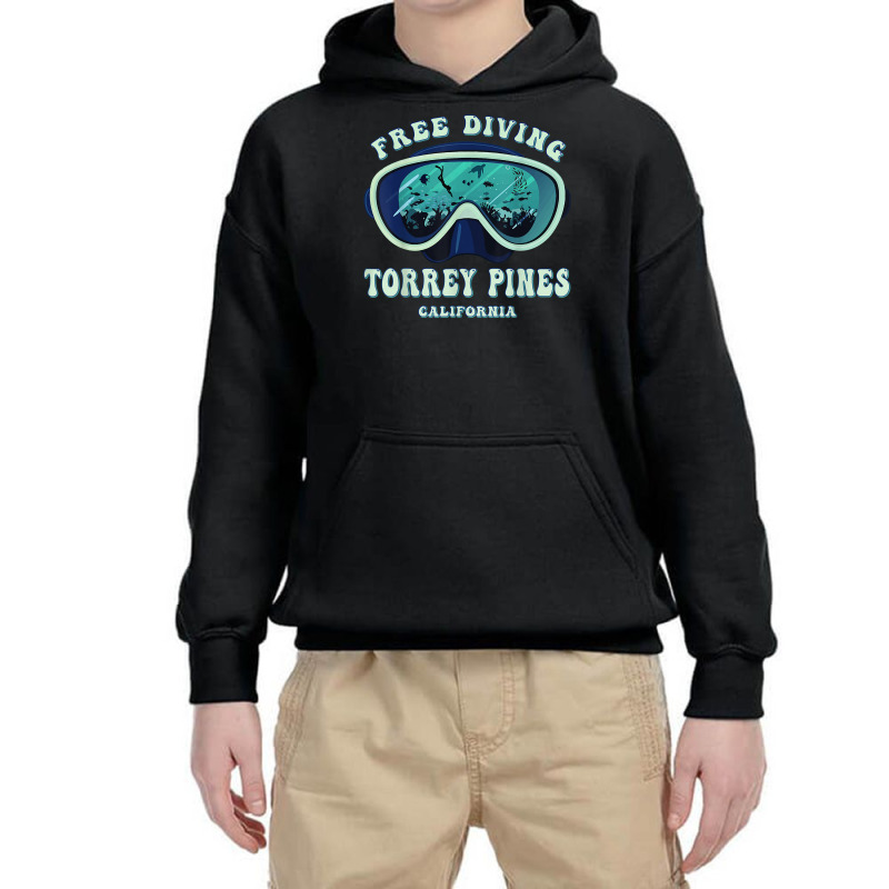 Free Diving, Torrey Pines California Underwater Divers Mask T Shirt Youth Hoodie by joeykujalat4t | Artistshot