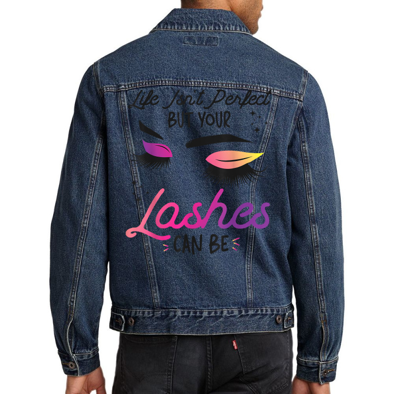 Esthetician Skincare Beautician Eyelash Lash Artist Brows T Shirt Men Denim Jacket | Artistshot