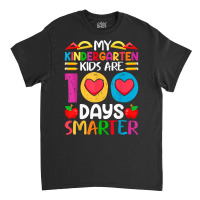 Funny 100 Days Of School And Still Poppin Kindergarten T Shirt Classic T-shirt | Artistshot