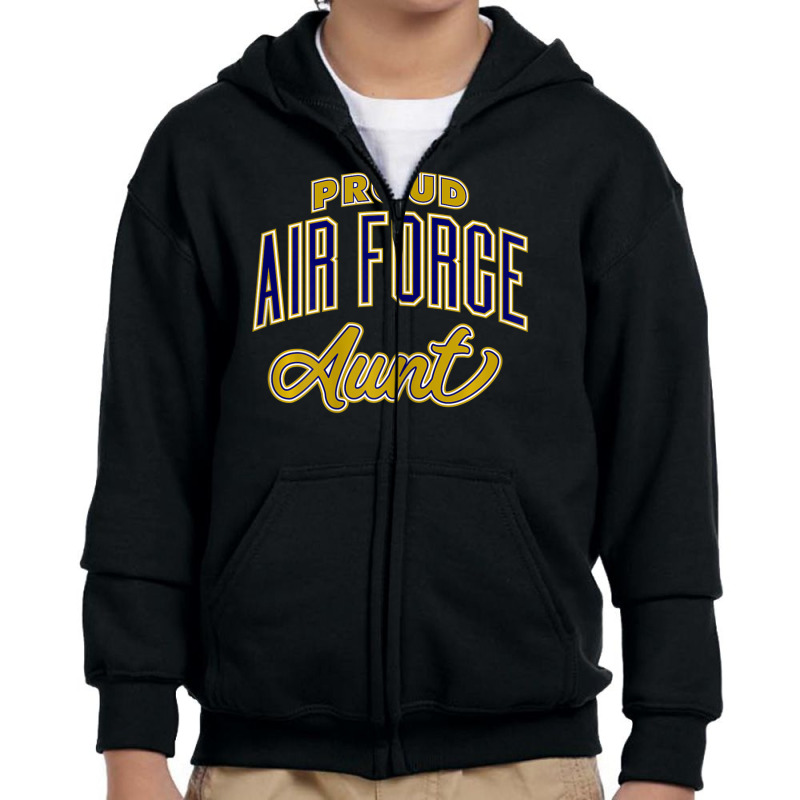 Limited Edition Proud Air Force Aun Youth Zipper Hoodie | Artistshot