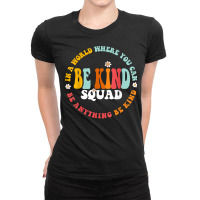 Matching Unity Day Orange Spanish Bilingual Be Kind Squad T Shirt Ladies Fitted T-shirt | Artistshot