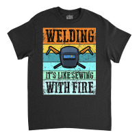 Trending Vintage Welder With Sayings Welding Classic T-shirt | Artistshot