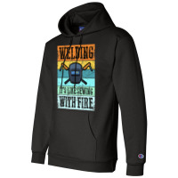 Trending Vintage Welder With Sayings Welding Champion Hoodie | Artistshot