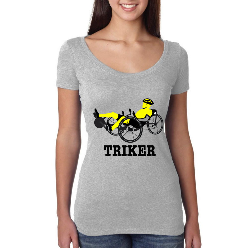 Triker Recumbent Bike Trike Premium T Shirt Women's Triblend Scoop T-shirt by been | Artistshot