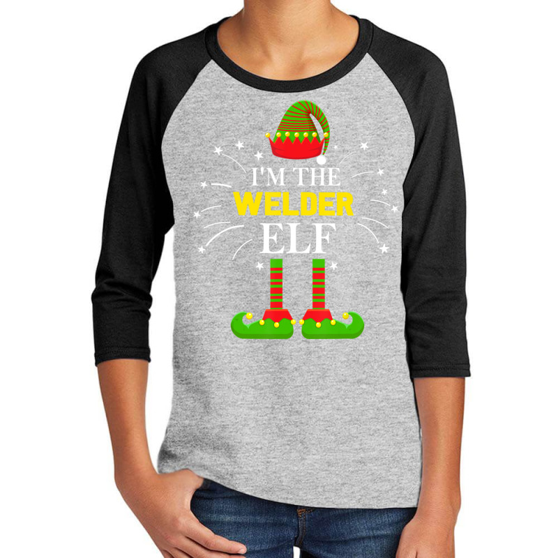 Trending I'm The Welder Elf Family Matching Group Christmas Costume Youth 3/4 Sleeve | Artistshot