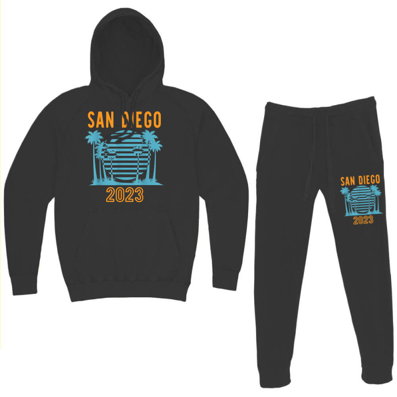 San Diego 2023 Family Vacation Cool Palm Tree T Shirt Hoodie & Jogger Set | Artistshot