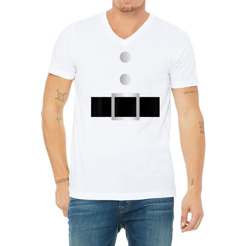 Santa Claus Belt Costume T Shirt V-neck Tee | Artistshot