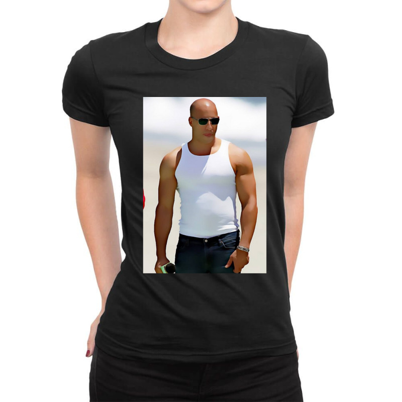 Dominic 4 Ladies Fitted T-Shirt by KyungSavard | Artistshot