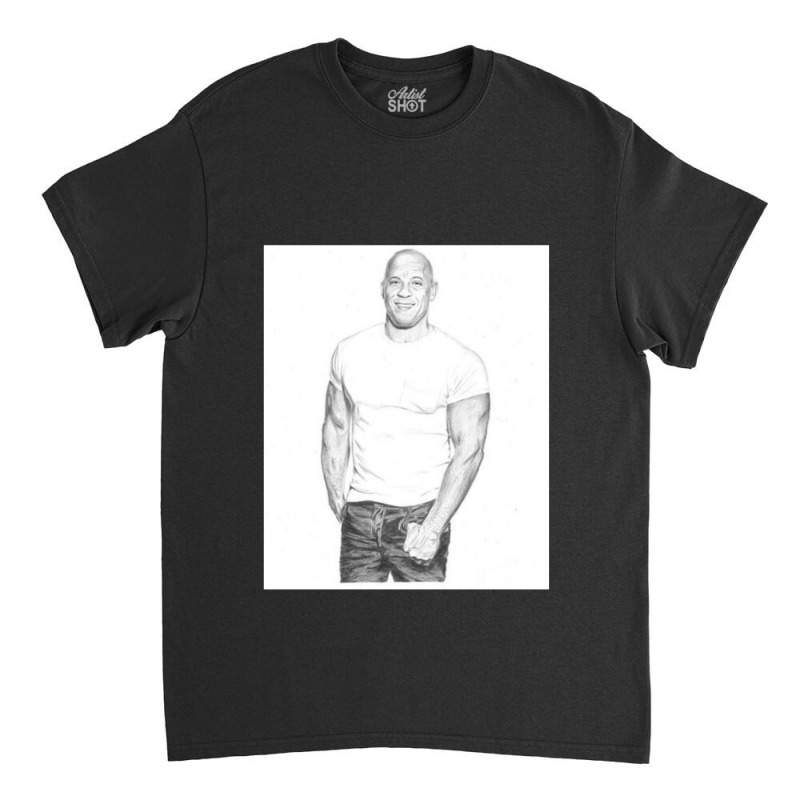 Dominic Pencil Art Classic T-shirt by KyungSavard | Artistshot