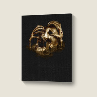 Black Sails Golden Skull Portrait Canvas Print | Artistshot