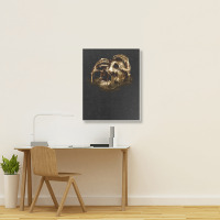 Black Sails Golden Skull Portrait Canvas Print | Artistshot