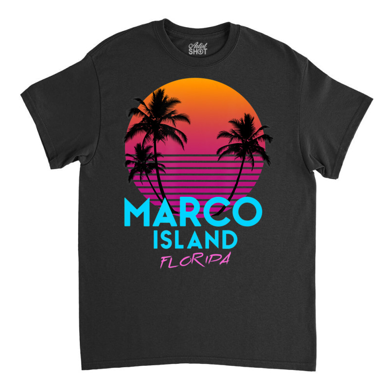 Hot Trend Marco Island Florida Retro 80s Classic T-shirt by haodinhvan1 | Artistshot