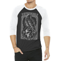 Limited Edition Edgar Allen Poe The Raven Nevermore 3/4 Sleeve Shirt | Artistshot