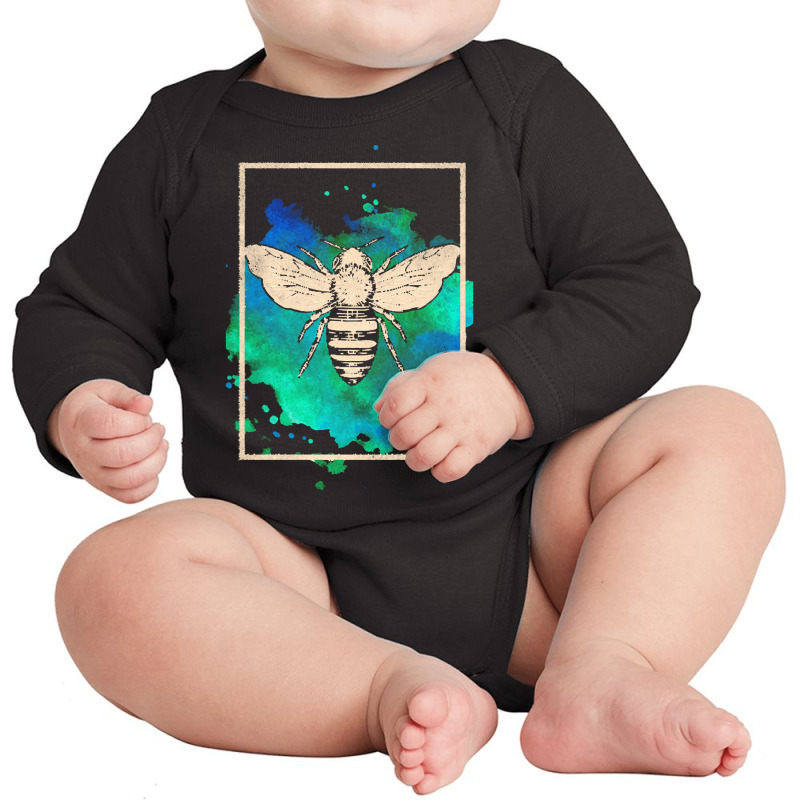 Bee T  Shirt Bee Beekeeper Honey Insect T  Shirt Long Sleeve Baby Bodysuit | Artistshot