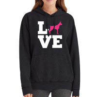 Doberman Love Vintage Hoodie | Artistshot