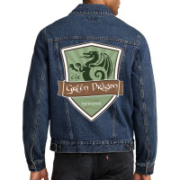 Limited Edition The Green Dragon - Bywater Men Denim Jacket | Artistshot