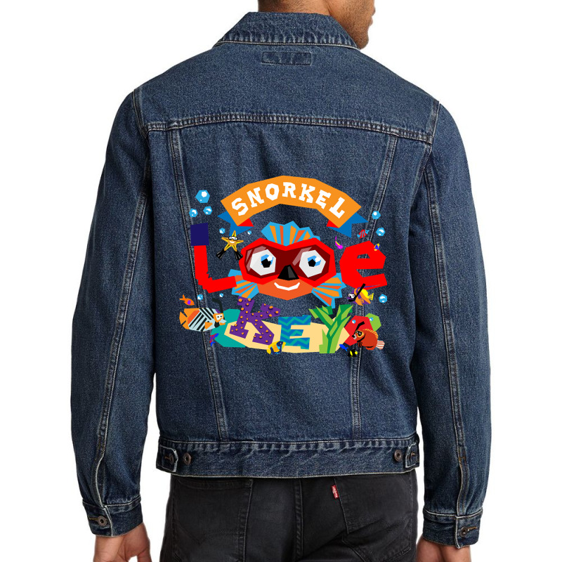 Trending Looe Key Snorkeling Men Denim Jacket by webberkyla | Artistshot