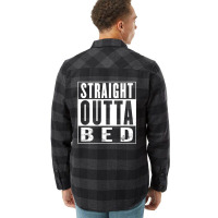 Straight Outta Bed Vintage Distressed A1 Funny Flannel Shirt | Artistshot