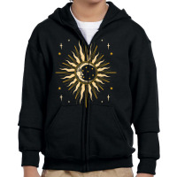 Hot Trend Moon Sun Celestial Body Astrology Space Science Astronomy Youth Zipper Hoodie | Artistshot