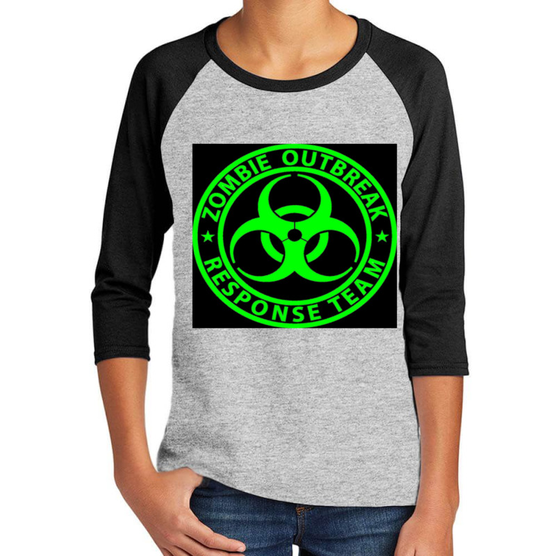 Trending Zombie Outbreak Response Team Sign Undead Youth 3/4 Sleeve by femalesbaubles | Artistshot