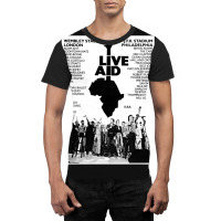 Live Aid 1985 Graphic T-shirt | Artistshot