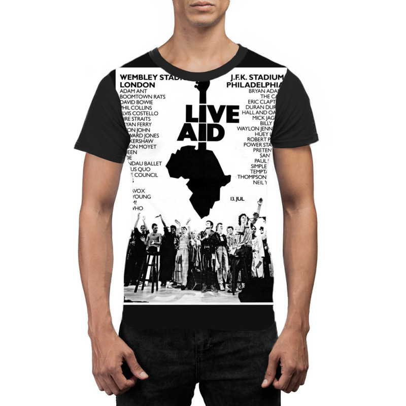 Live Aid 1985 Graphic T-shirt by SherryMorehart | Artistshot