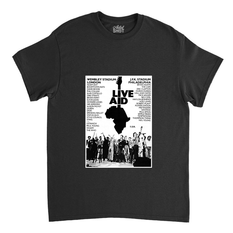 Live Aid 1985 Classic T-shirt by SherryMorehart | Artistshot