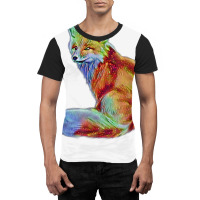 Fox Sly Animal Colorful Forest Animals Design Foxes T Shirt Graphic T-shirt | Artistshot