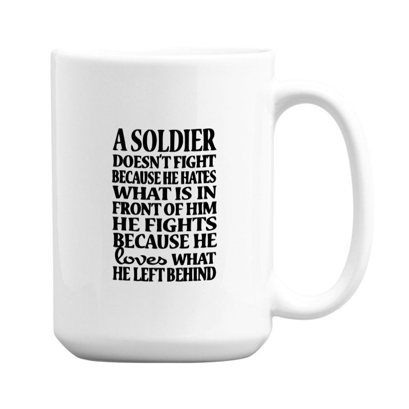 A Soldier With An Flag Great To Cel 15 Oz Coffee Mug | Artistshot