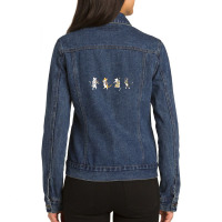 String Meowtet Ladies Denim Jacket | Artistshot