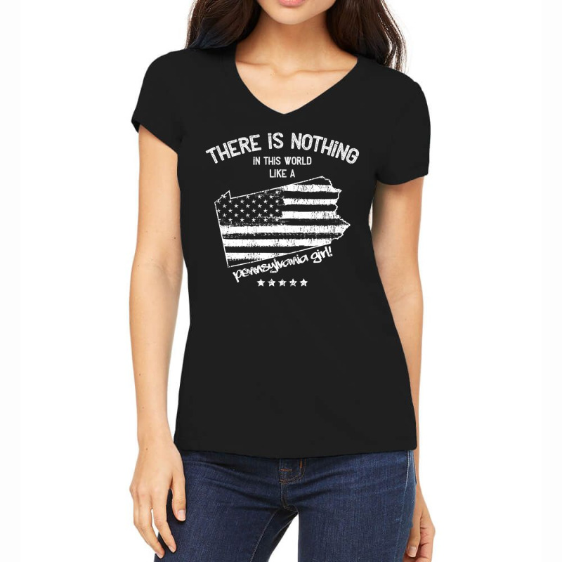 Usa Nothing In Like A Pennsylvania State Girl Gift Women's V-neck T-shirt | Artistshot