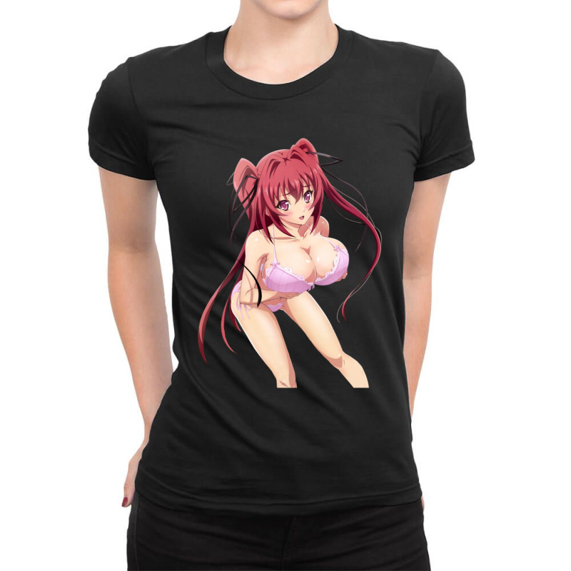 Mio Naruse Lingerie Sexy Hentaii Anime Ladies Fitted T-Shirt by BarbaraJones | Artistshot