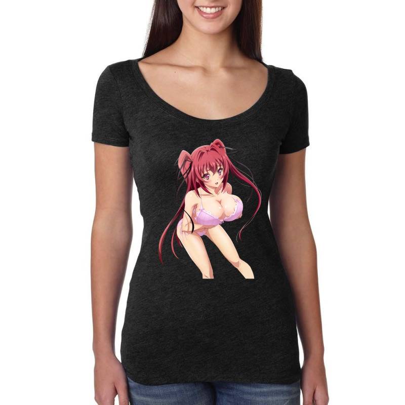 Mio Naruse Lingerie Sexy Hentaii Anime Women's Triblend Scoop T-shirt by BarbaraJones | Artistshot