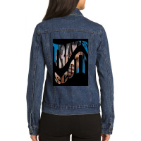 Butterfly Effect Letter Mask Poster Ladies Denim Jacket | Artistshot