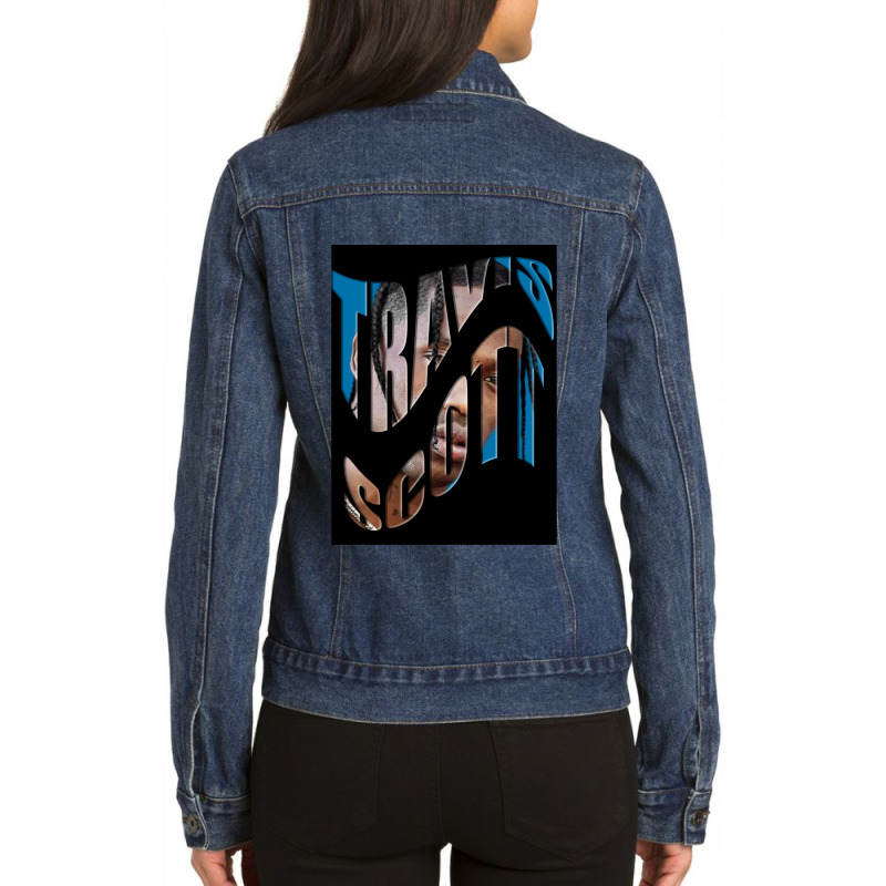 Butterfly Effect Letter Mask Poster Ladies Denim Jacket by FaunBrown | Artistshot