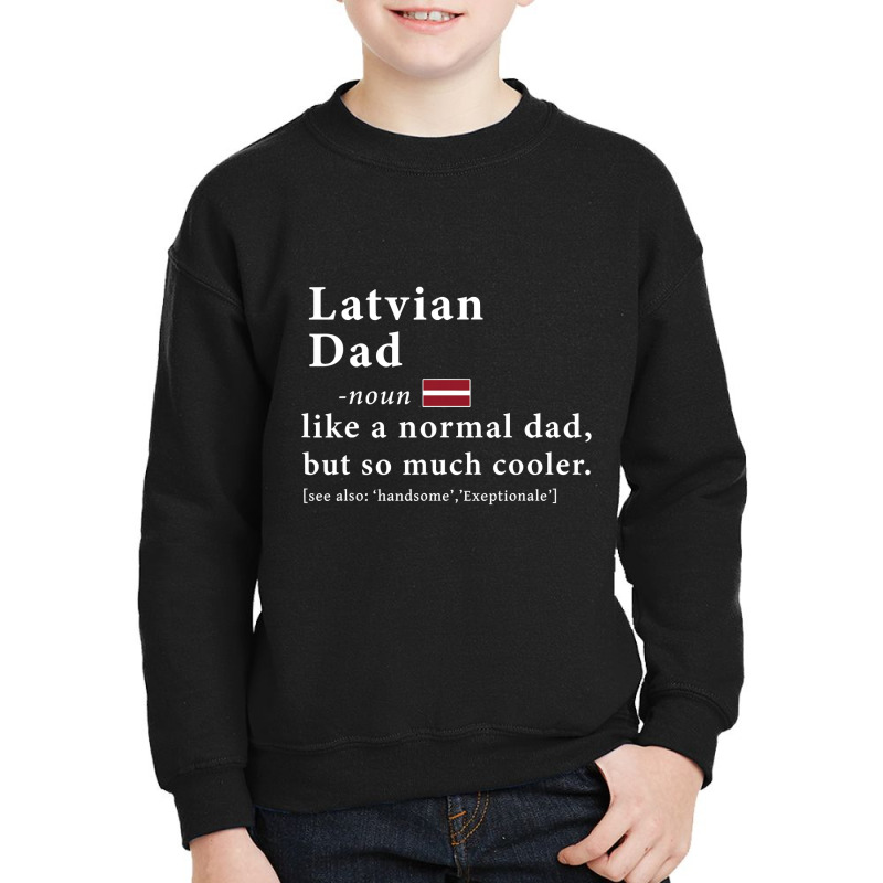 Mens Latvian Dad Definition  Fathers Day Gift Flag Youth Sweatshirt by thuhuong | Artistshot