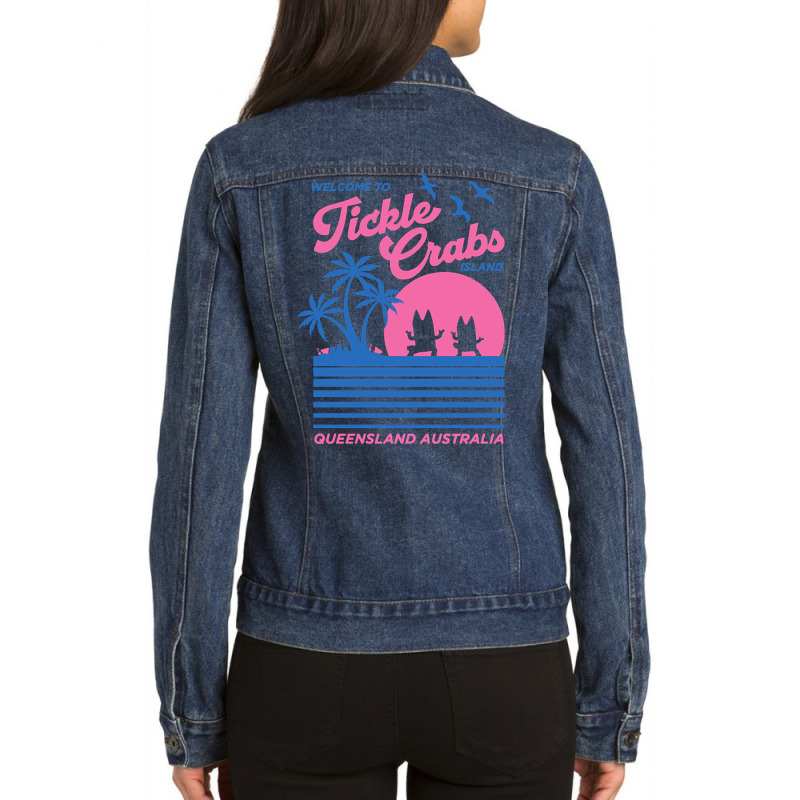 Hot Trend Tickle Crabs Island Ladies Denim Jacket by yumgaugeteuda | Artistshot