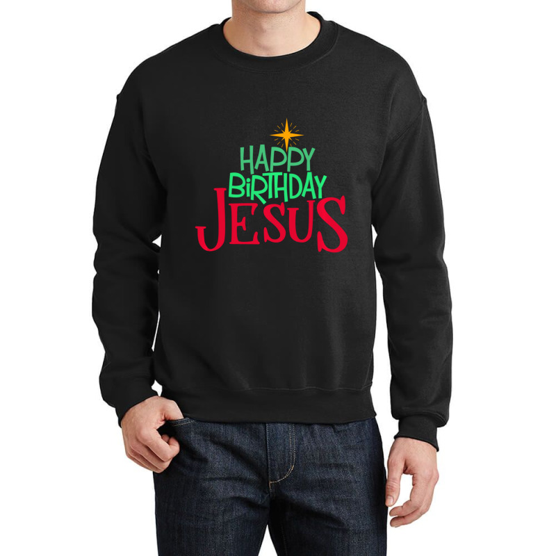 Hot Trend Christian Christmas Happy Birthday Jesus Women Men Kids Crewneck Sweatshirt by Crews Micki | Artistshot